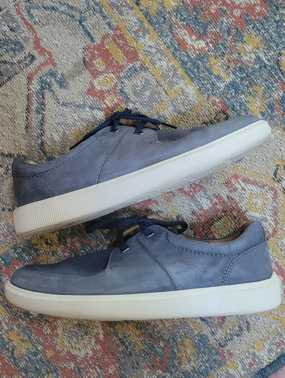 Mens Collection By Clarks Blue Casual Sneakers